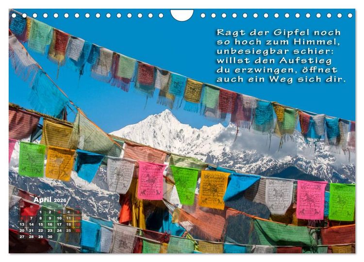 Produktbild: BUDDHAS WEISHEITEN - Balsam f&uuml;r die Seele (Wandkalender 2026 DIN A4 quer), CALVENDO Monatskalender