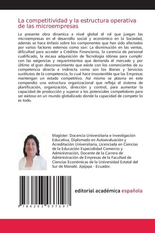 Produktbild: La competitividad y la estructura operativa de las microempresas