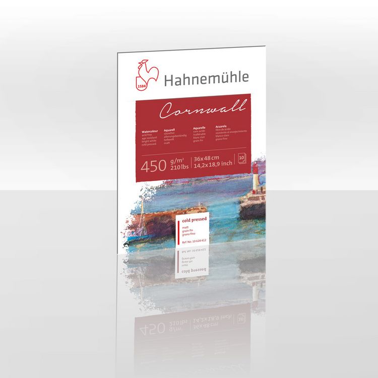 Produktbild: Hahnem&uuml;hle Papier Cornwall, 36 x 48 cm, 450 g/m&sup2;