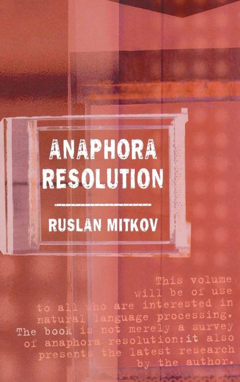 Produktbild: Anaphora Resolution