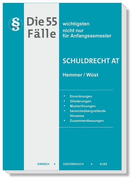 Produktbild: Die 55 wichtigsten F&auml;lle Schuldrecht AT