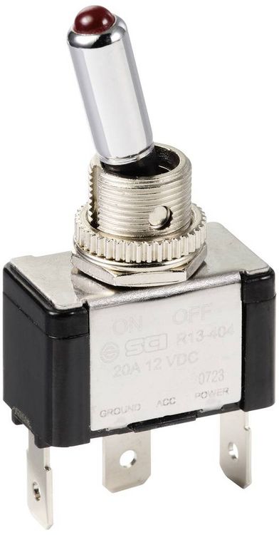 Produktbild: TRU COMPONENTS TC-11193840 Kippschalter 12 V/DC 20A 1 x Aus/Ein rastend 1St.