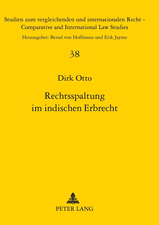 Produktbild: Rechtsspaltung im indischen Erbrecht