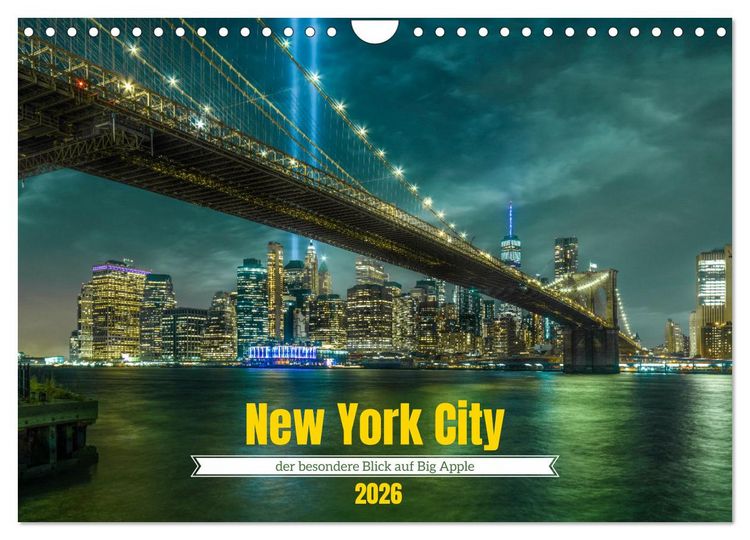 Produktbild: New York City - der besondere Blick auf Big Apple (Wandkalender 2026 DIN A4 quer), CALVENDO Monatskalender