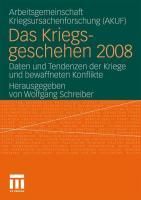 Produktbild: Das Kriegsgeschehen 2008