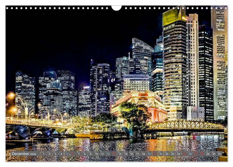 Produktbild: Singapore - Discover Central Area (Wall Calendar 2026 DIN A3 landscape), CALVENDO 12 Month Wall Calendar