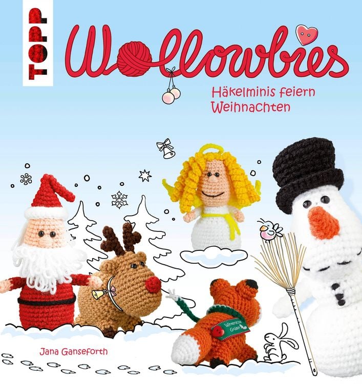 Produktbild: Wollowbies - H&auml;kelminis feiern Weihnachten
