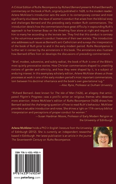 Produktbild: A Critical Edition of Ruths Recompence by Richard Bernard