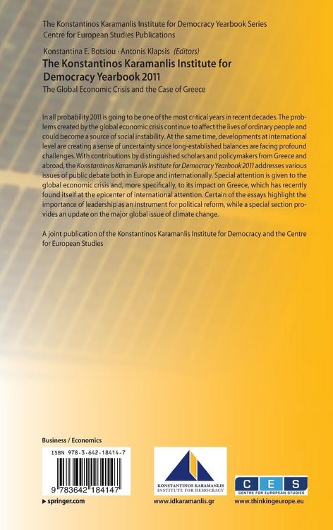 Produktbild: The Konstantinos Karamanlis Institute for Democracy Yearbook 2011