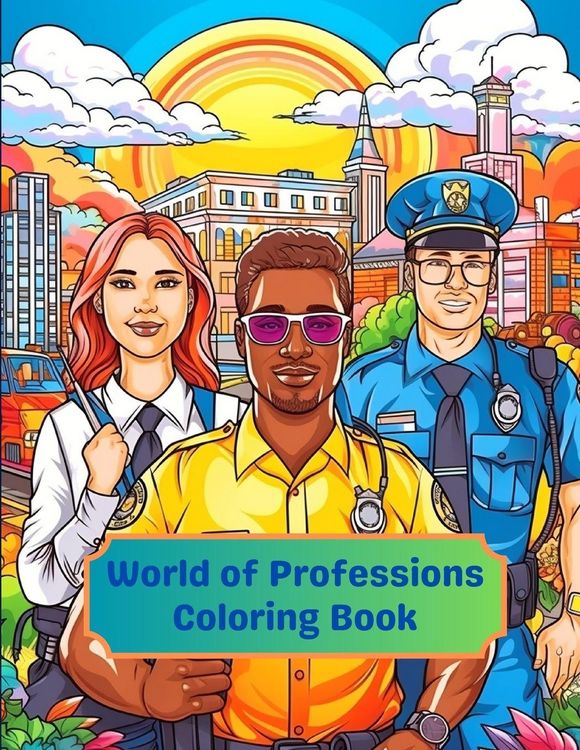 Produktbild: World of Professions Coloring Book