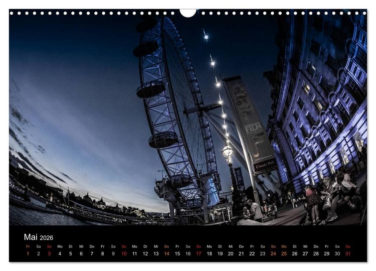 Produktbild: London - street view (Wandkalender 2026 DIN A3 quer), CALVENDO Monatskalender