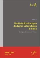 Produktbild: Markteintrittsstrategien deutscher Unternehmen in China