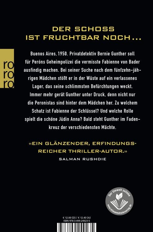 Produktbild: Das letzte Experiment / Bernie Gunther Band 5