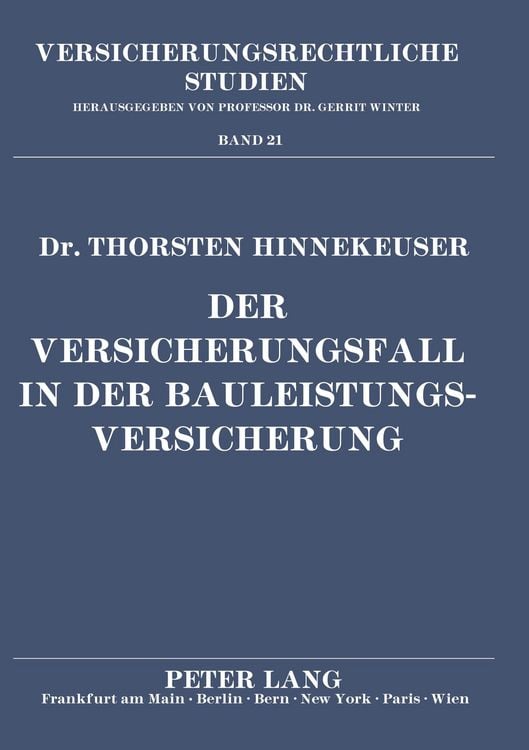 Produktbild: Der Versicherungsfall in der Bauleistungsversicherung