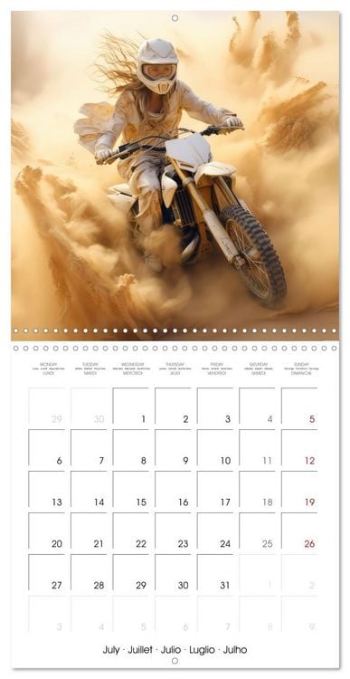 Produktbild: Motorbike desert race (Wall Calendar 2026 12 &times; 12 Inch) CALVENDO 12 Month Wall Calendar