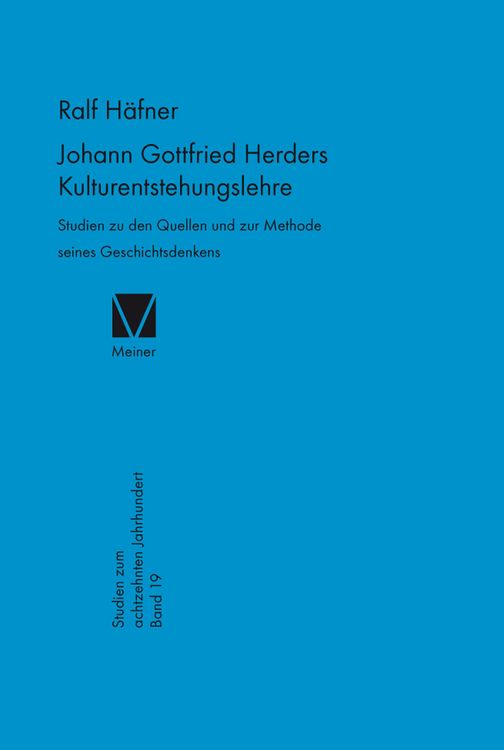 Produktbild: Johann Gottfried Herders Kulturentstehungslehre
