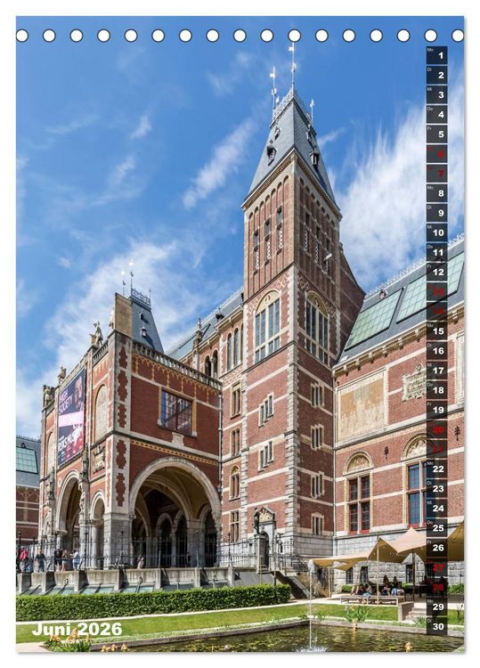 Produktbild: AMSTERDAM Charmantes Stadtherz (Tischkalender 2026 DIN A5 hoch), CALVENDO Monatskalender