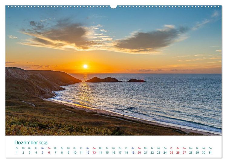 Produktbild: Smaragdk&uuml;ste C&ocirc;te d'&Eacute;meraude. Der malerische Norden der Bretagne (hochwertiger Premium Wandkalender 2026 DIN A2 quer), Kunstdruck in Hochglanz