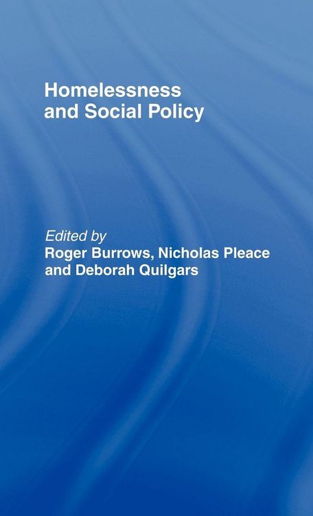 Produktbild: Homelessness and Social Policy