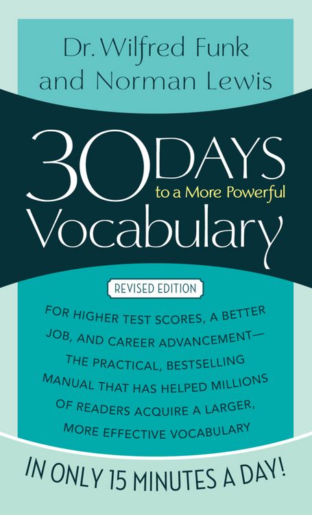 Produktbild: Lewis, N: 30 Days to a More Powerful Vocabulary