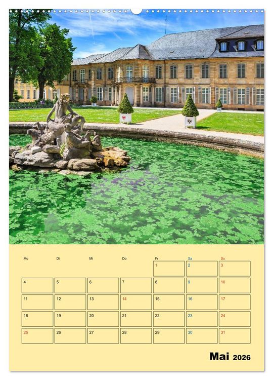 Produktbild: Bayreuth - die oberfr&auml;nkische Hauptstadt (hochwertiger Premium Wandkalender 2026 DIN A2 hoch), Kunstdruck in Hochglanz
