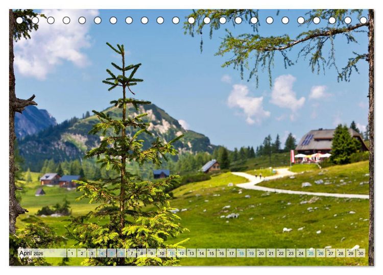 Produktbild: &Ouml;sterreich Berg und See (Tischkalender 2026 DIN A5 quer), CALVENDO Monatskalender