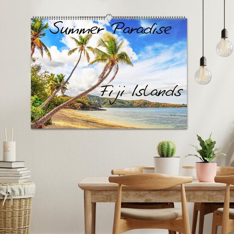 Produktbild: Summer Paradise Fiji (Wandkalender 2027 DIN A2 quer), CALVENDO Monatskalender