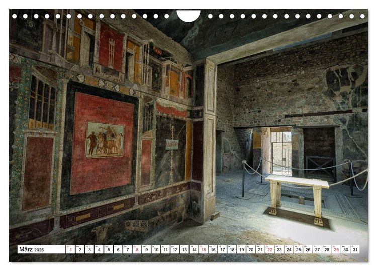 Produktbild: Versteinerte Stadt Pompeji (Wandkalender 2026 DIN A4 quer), CALVENDO Monatskalender