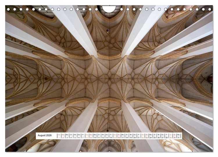 Produktbild: Gew&ouml;lbe des Glaubens &ndash; Kirchendecken Europas (Wandkalender 2026 DIN A4 quer), CALVENDO Monatskalender