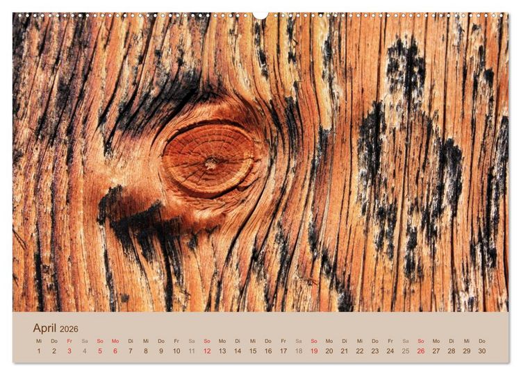 Produktbild: Farben des Holzes (hochwertiger Premium Wandkalender 2026 DIN A2 quer), Kunstdruck in Hochglanz