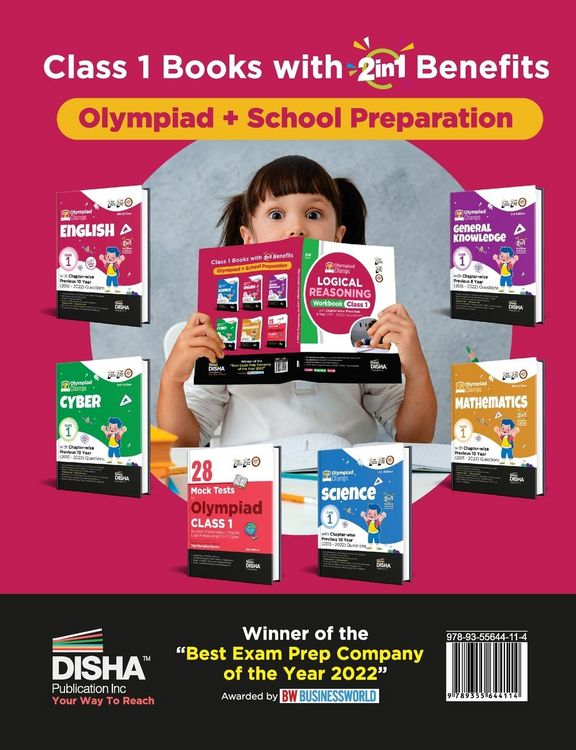 Produktbild: Olympiad Champs Logical Reasoning Class 1 with Chapter-wise Previous 5 Year (2018 - 2022) Questions 2nd Edition | Complete Prep Guide with Theory, PYQ