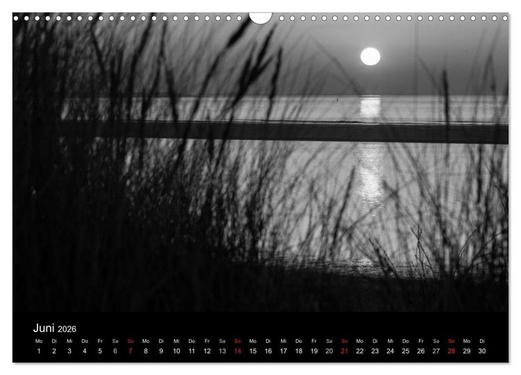 Produktbild: Das Licht in Schwarz und Wei&szlig; (Wandkalender 2026 DIN A3 quer), CALVENDO Monatskalender