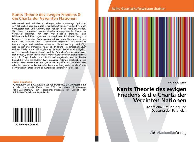 Produktbild: Kants Theorie des ewigen Friedens & die Charta der Vereinten Nationen