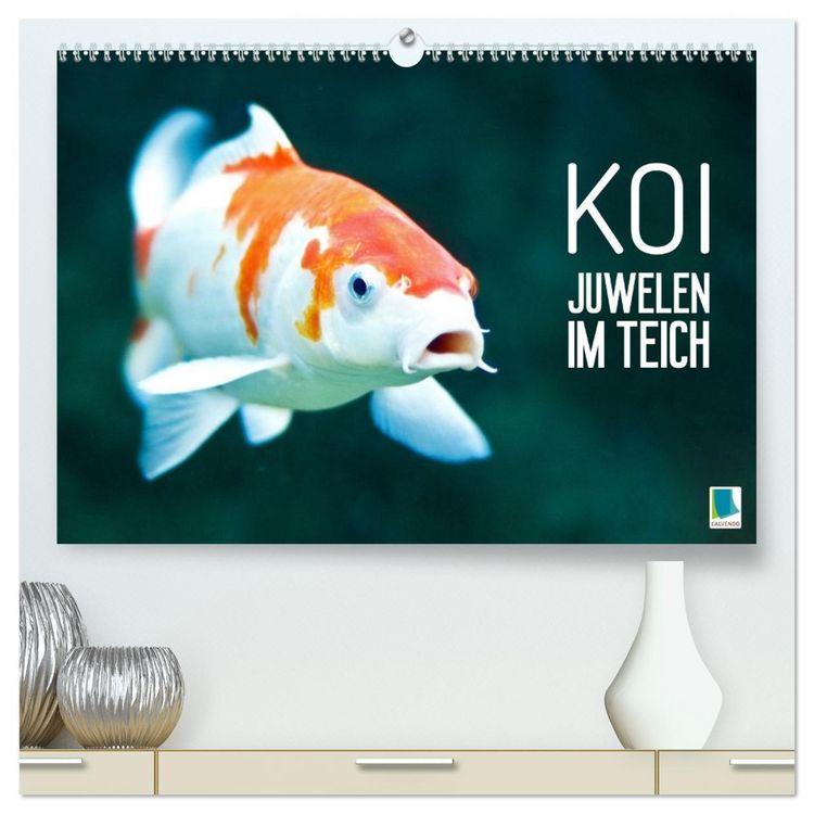 Produktbild: Koi: Juwelen im Teich (hochwertiger Premium Wandkalender 2027 DIN A2 quer), Kunstdruck in Hochglanz