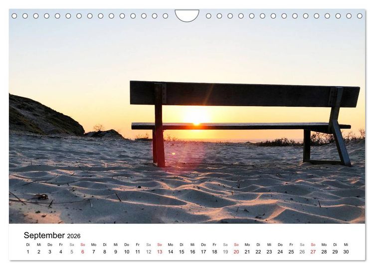 Produktbild: Borkum - Wo die Zeit still steht. (Wandkalender 2026 DIN A4 quer), CALVENDO Monatskalender