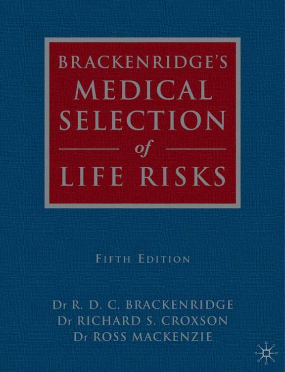 Produktbild: Brackenridge's Medical Selection of Life Risks