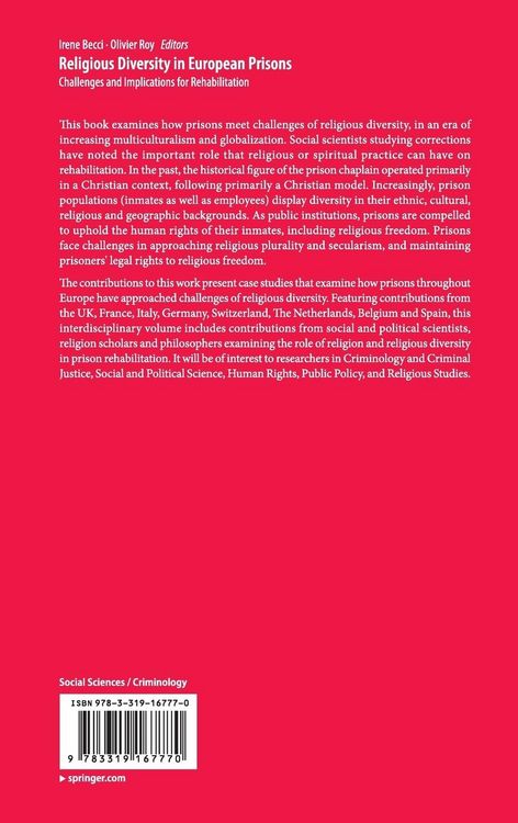 Produktbild: Religious Diversity in European Prisons