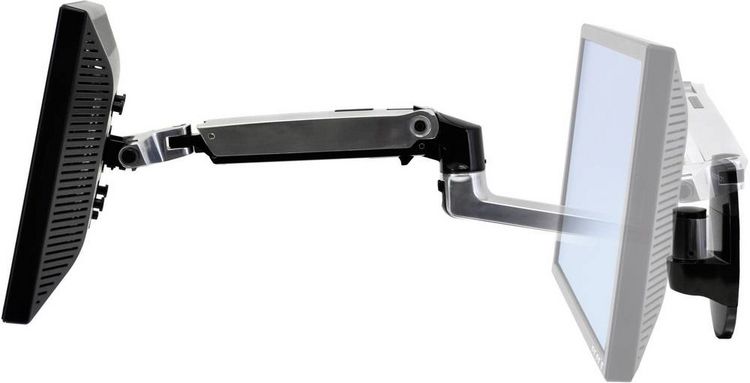 Produktbild: Ergotron Monitor-Wandhalterung LX Arm Wall Mount 1 Display(s) 38,1 cm (15") - 86,4 cm (34") Aluminium H&ouml;henverstellbar, Neigbar, Schwenkbar