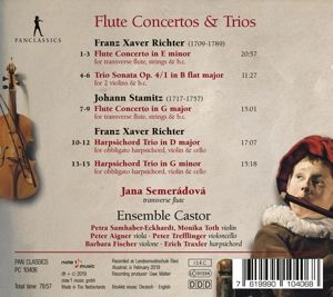 Produktbild: Franz Xaver Richter Johann Stamitz FLUTE CONCERTO