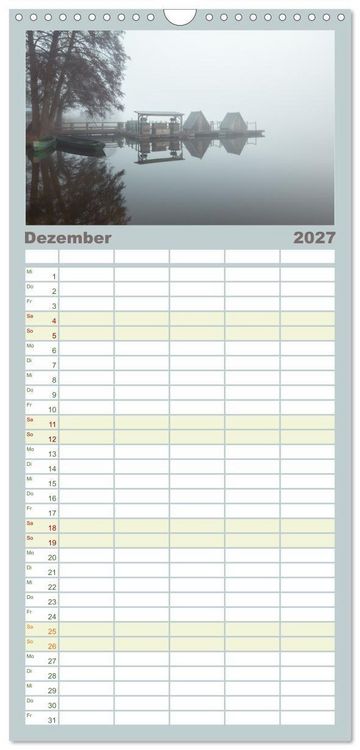 Produktbild: Familienplaner 2027 - Lychen - zwischen Wald und Seen mit 5 Spalten (Wandkalender, 21 x 45 cm) CALVENDO