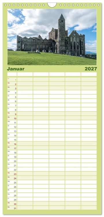 Produktbild: Familienplaner 2027 - Mystisches Irland mit 5 Spalten (Wandkalender, 21 x 45 cm) CALVENDO
