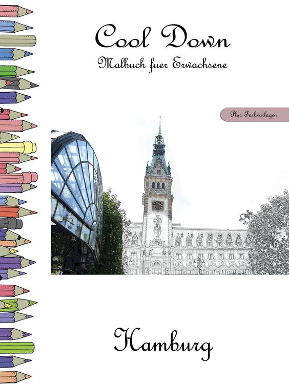 Produktbild: Cool Down - Malbuch f&uuml;r Erwachsene: Hamburg [Plus Farbvorlage]