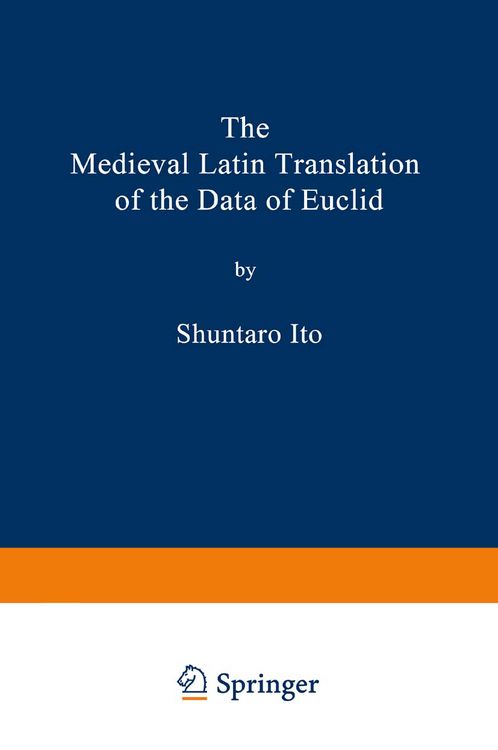 Produktbild: The Medieval Latin Translation of the Data of Euclid