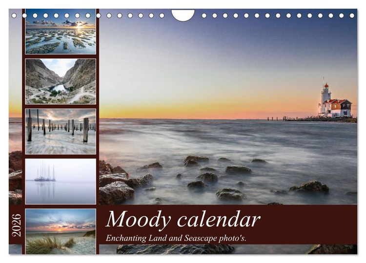Produktbild: Moody calendar (Wall Calendar 2026 DIN A4 landscape), CALVENDO 12 Month Wall Calendar