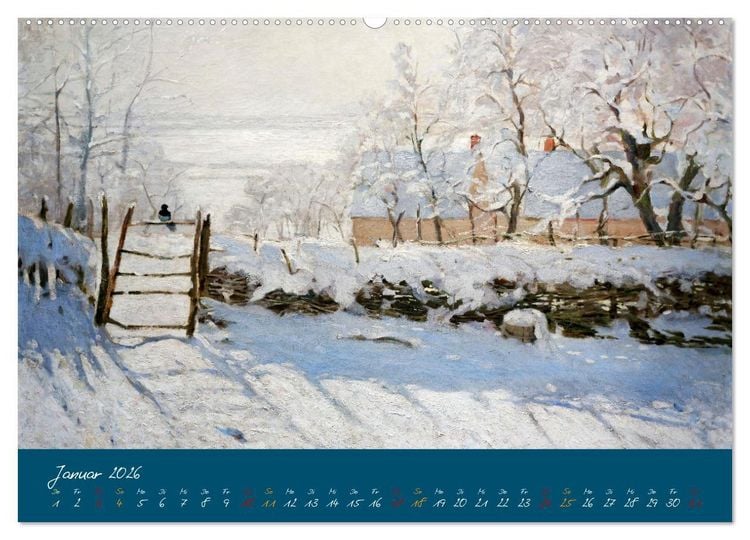 Produktbild: Typisch Monet (Wandkalender 2026 DIN A2 quer), CALVENDO Monatskalender