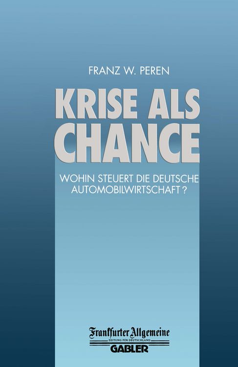 Produktbild: Krise als Chance