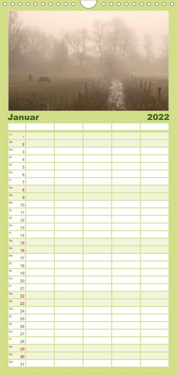 Produktbild: Nordsee Tr&auml;umereien - Familienplaner hoch (Wandkalender 2022 , 21 cm x 45 cm, hoch)