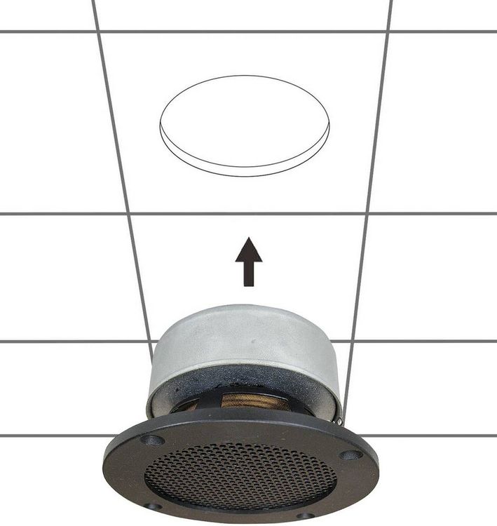 Produktbild: SpeaKa Professional DL-1117 Einbaulautsprecher 25W 8Ω Schwarz 1St.