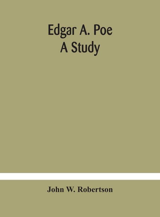 Produktbild: Edgar A. Poe; A Study