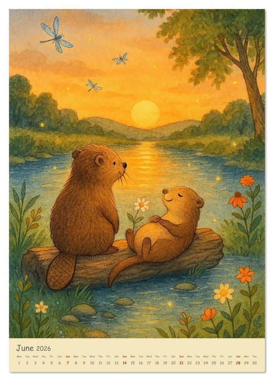 Produktbild: A year like a soft pillow - Animal moments of wellbeing (Wall Calendar 2026 DIN A4 portrait), CALVENDO 12 Month Wall Calendar